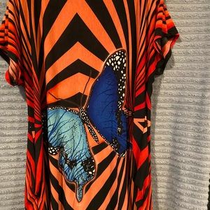 Butterfly sheer shirt